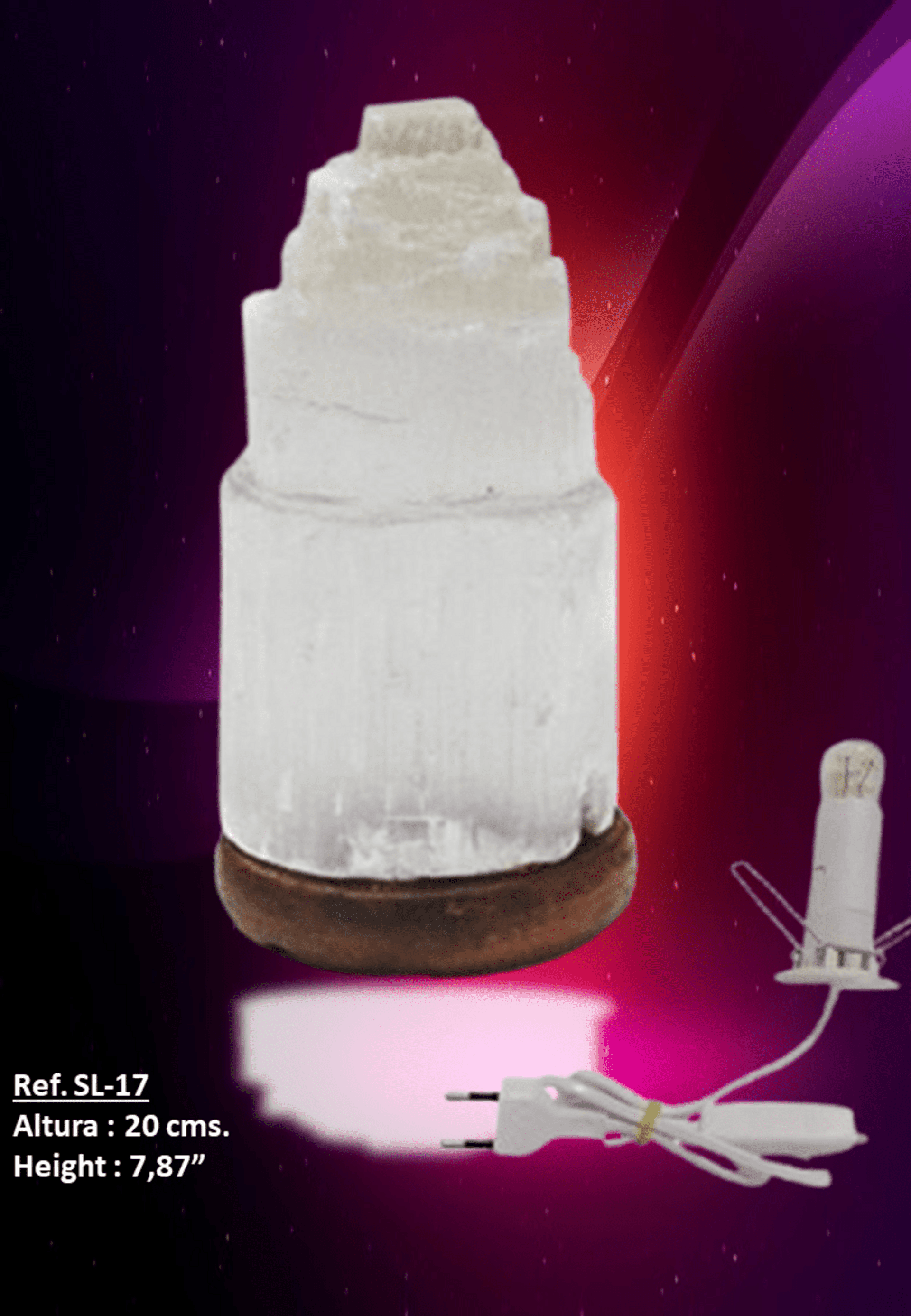→ Ref. SL-17 - Lámpara Torre Grabada - Tower Graved Lamp - 3